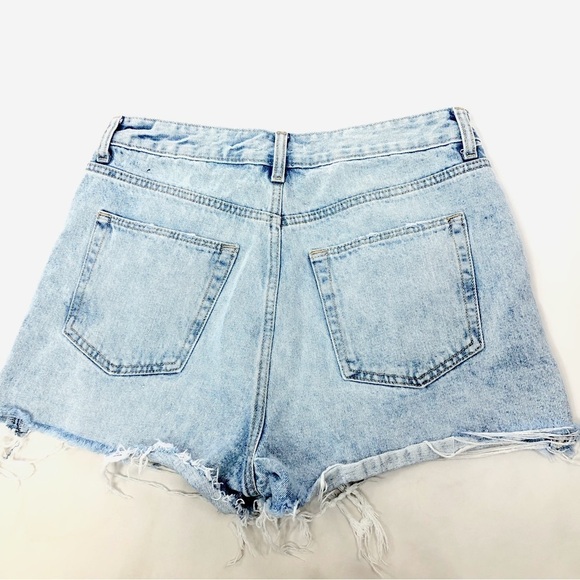 New Lovers and Friends Jack High Rise Cut Off Denim Shorts Surfside - Picture 7 of 13